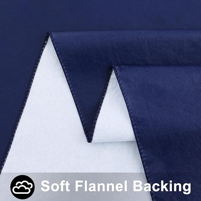 Smiry Rectangle Table Cloth 60x102 Inch, Waterproof Wipeable Vinyl Tablecloths Protector, Oil Spill Proof Plastic Table Cover for Dining, Picnic, Camping, Outdoor, Navy