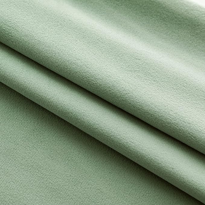 NiNi ALL Decorative Throw Pillow Covers Pack of 2, Velvet Cushion Case for Couch Bedroom Living Room Outdoor, Pillow Covers 16x16 Inch（40 x 40 cm） Sage Green