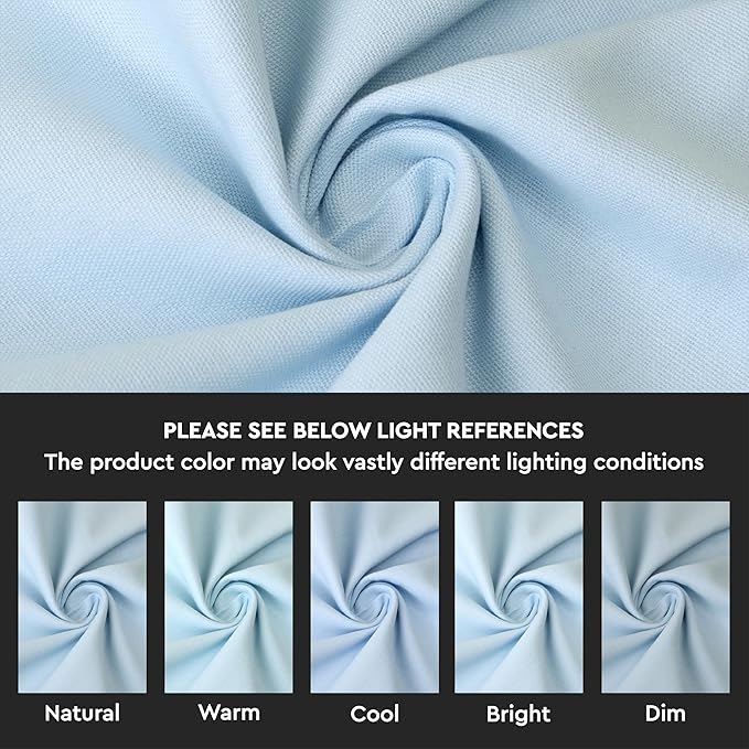 Encasa XO Throw Pillow Covers 16x16 in Set of 2 Ice Blue | No Inserts | Cotton Pillow Covers for Living Room, Bed, Sofa, Couch | Decorative Cushion Covers with Improved Zipper
