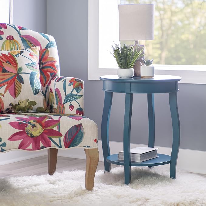 Powell Furniture Powell Teal Round Shelf Table