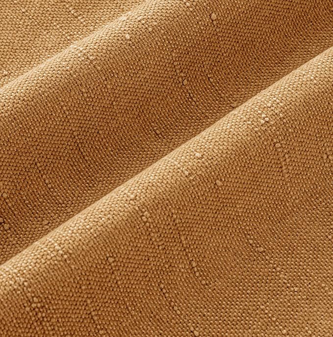 MIULEE Pack of 2 Decorative Throw Pillow Covers Soft Chenille Throw Pillows Solid Textured Cushion Covers Home Decor for Couch Sofa Bedroom Living Room 20x20 Inch,Golden Brown