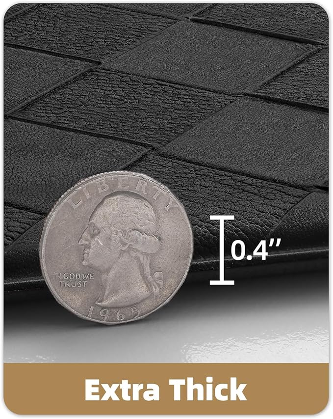 Color&Geometry Extra Wide Kitchen Mats Set 24x59+24x94, Anti Fatigue Cushioned Floor Mat, Waterproof Easy Clean Non Slip Runner for Sink Comfort Standing, Black