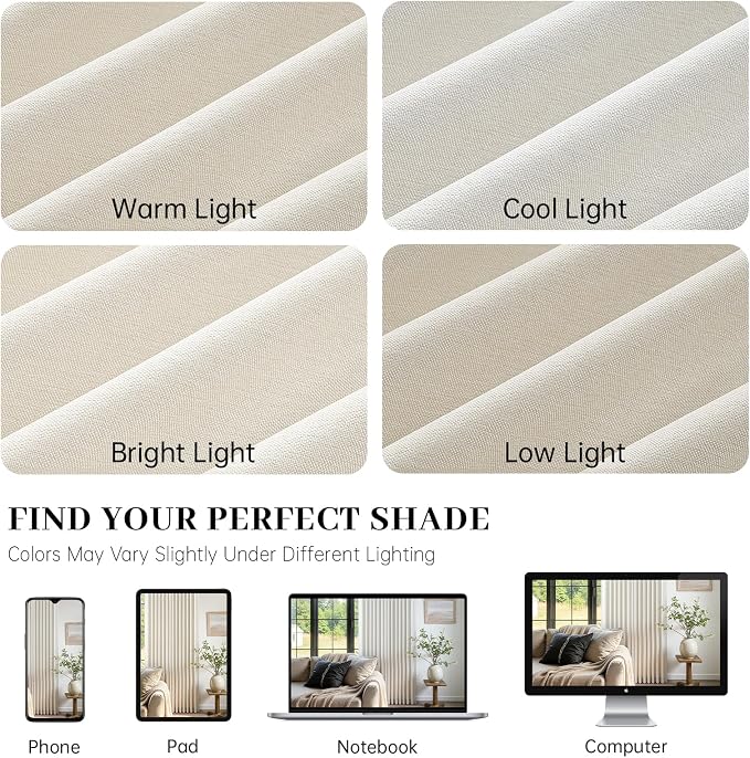 108 Inch Pinch Pleated Curtains 2 Panels,Birch Semi Sheer Curtains with Pleated Hooks Back Tab for Track System,Extra Long 9ft Curtain for Living Room Bedroom,40x108