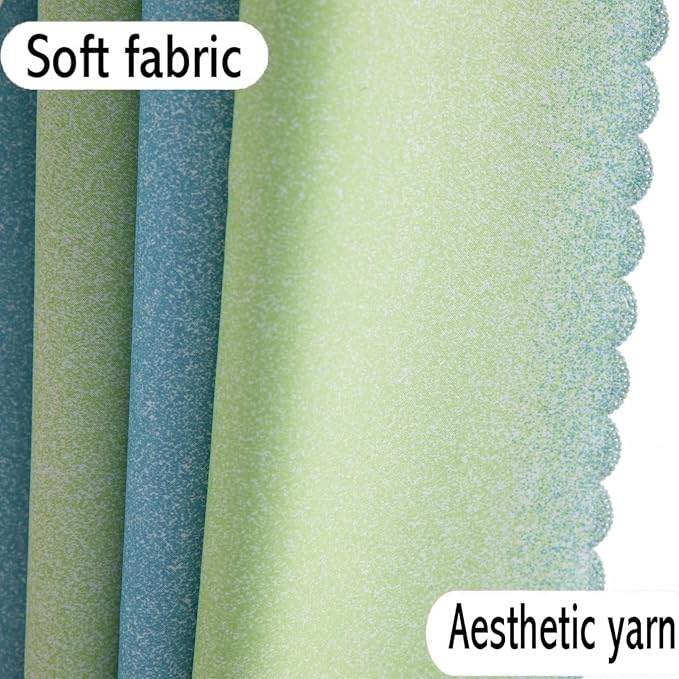Yellow Green Blackout Curtains 96 inches Long for Kids Rooms 2 Panels, Privacy Light Filtering Cute Drapes, Thick Grommet Nursery Star Princess Curtains for Glass Door Bedroom
