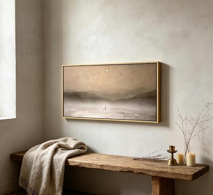 Large Jesus And Lamb Framed Canvas Wall Art Christian Religious Good Shepherd The Lost Lamb Painting Picture Wall Decor Jesus Leaves the 99 Sheep Poster Print Artwork for Bedroom Prayer Room Church