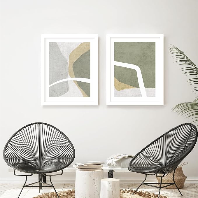 Picrit 22x28 Frame 3 Pack, White Poster Frame, Display Poster 18 x 24 with Mat or 22 x 28 without Mat for Horizontal or Vertical Wall Mounting