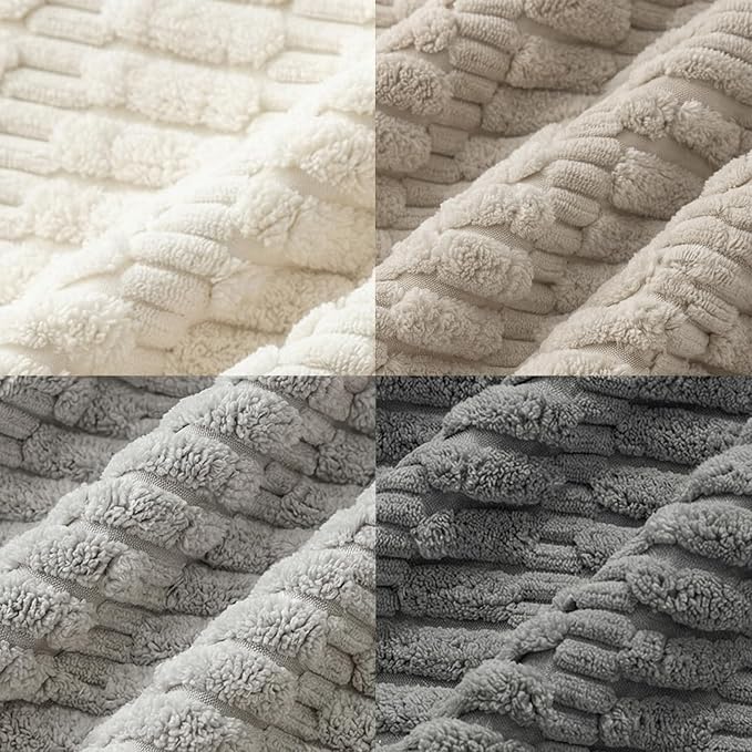 Fancy Homi 4 Packs Decorative Throw Pillow Covers for Living Room Couch Bed, Modern Farmhouse Boho Home Décor Accent Cushion Case, 22" x 22", Grey Series