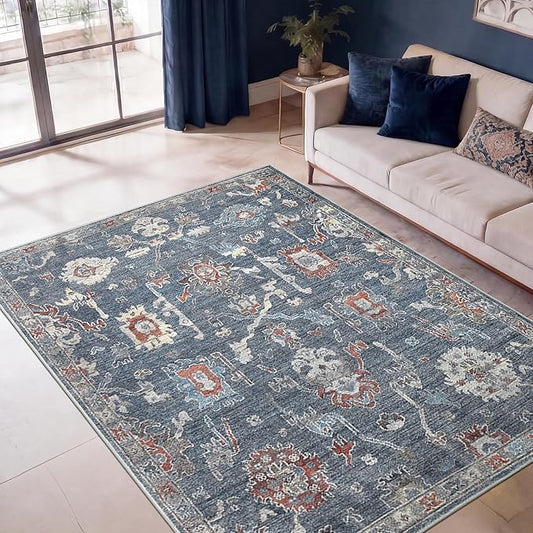 Keen Home Design 36"x60" Rug - Machine Washable Entry Rug with Non-Slip Backing, Ideal for Enteryway, Kitchen, Bathroom, Laundry Room - Vintage, Easy Clean, Durable, Low Pile - (3' x 5')