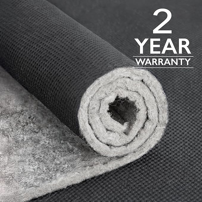 RUGPADUSA - Dual Surface - 2'x6' - 3/8" Thick - Felt + Rubber - Enhanced Non-Slip Rug Pad - Adds Comfort and Protection - for Hard Surface Floors