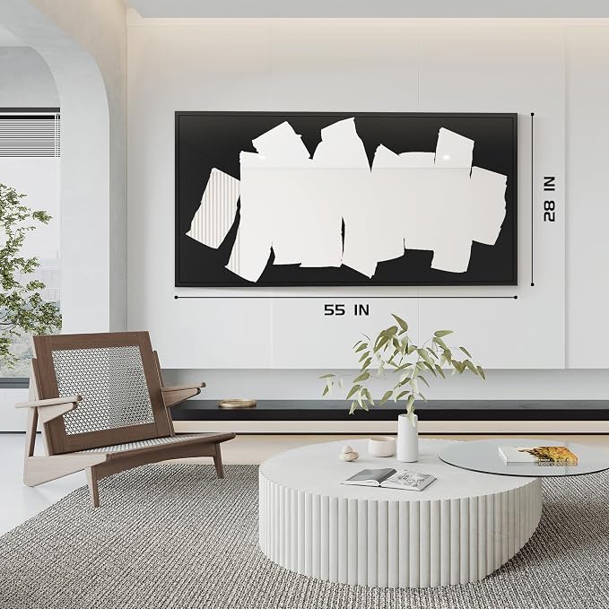 Wall Mirror, Full Length Floor Mirror, Mirror Decorative Wall Art with Graffiti Design, Large Full-Length Mirror for Hallway, Living Room 28"X56"