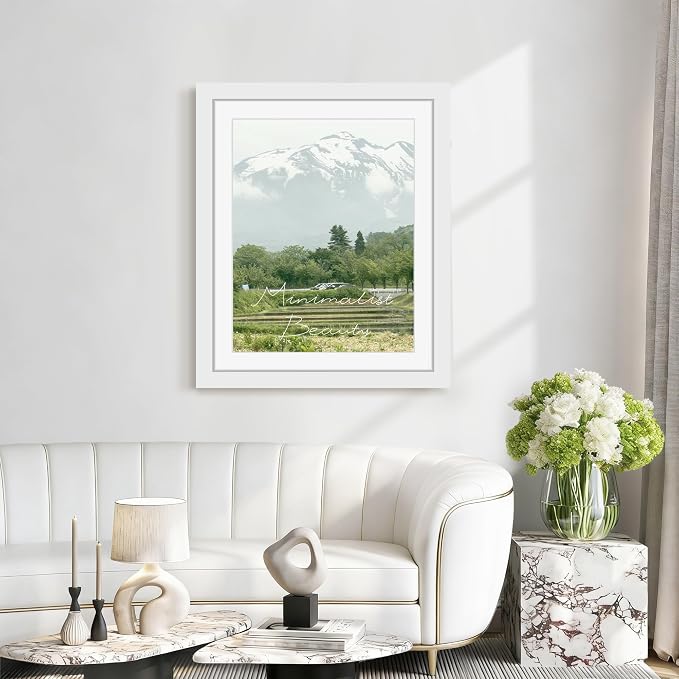 Picrit 26x32 Picture Frame 3 Pack, White Poster Frame, Display Poster 22 x 28 with Mat or 26 x 32 without Mat for Horizontal or Vertical Wall Mounting
