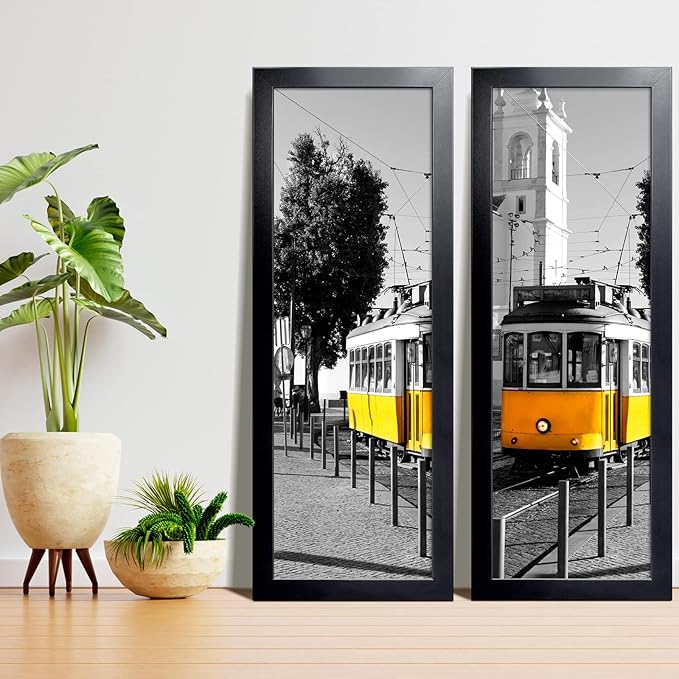 LaVie Home 12x30 Picture Frame Black, Panoramic Picture Frame for Wall Decoration, Classic Black Minimalist Style Suitable for Decorating Houses, Offices, Hotels（1 Pack）