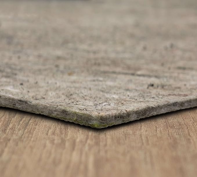 Mohawk Home Non Slip Rug Pad 7' x 10'- 1/4" Thick Felt + Latex Rubber Gripper - Dual Surface Cushion for Hardwood, Carpet, Tile Floors, Made in USA