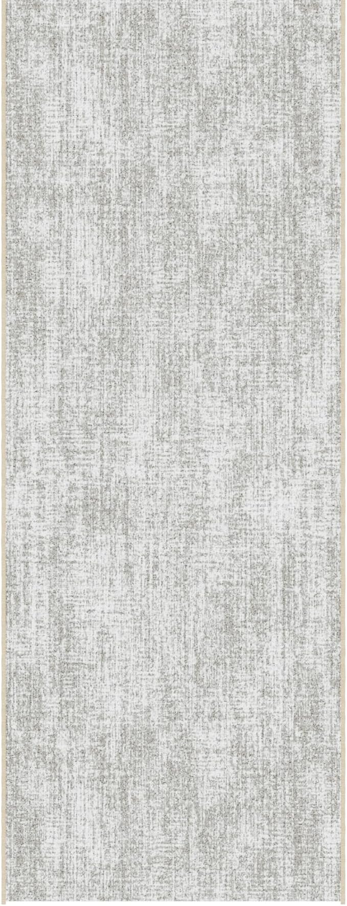 Ottomanson Aisle Runner Rug 1'10.5" x 18' – Soft Non-Slip Rug, Low Pile Carpet for Hallways, Events, Churches & Extra-Long Indoor Spaces, Solid Beige