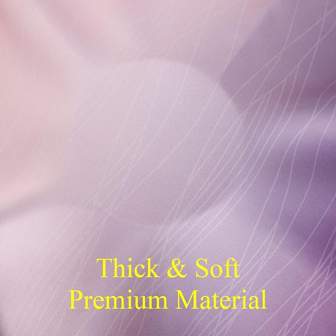 Estelar Textiler Pink and Purple Ombre Short Blackout Curtains 36 Inch Long, Thermal Insulated Grommet Small Half Window Drapes for Cafe/Basement/RV Camper/Kitchen, 52Wx36L, 2 Panels