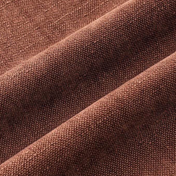MIULEE Textured Couch Pillow Covers 18x18 Inch Pack of 2,Red Taupe Soft Thick Solid Decorative Chenille Throw Pillows Neutral Farmhouse Cushion Covers Modern Home Decor for Sofa Bedroom Living Room