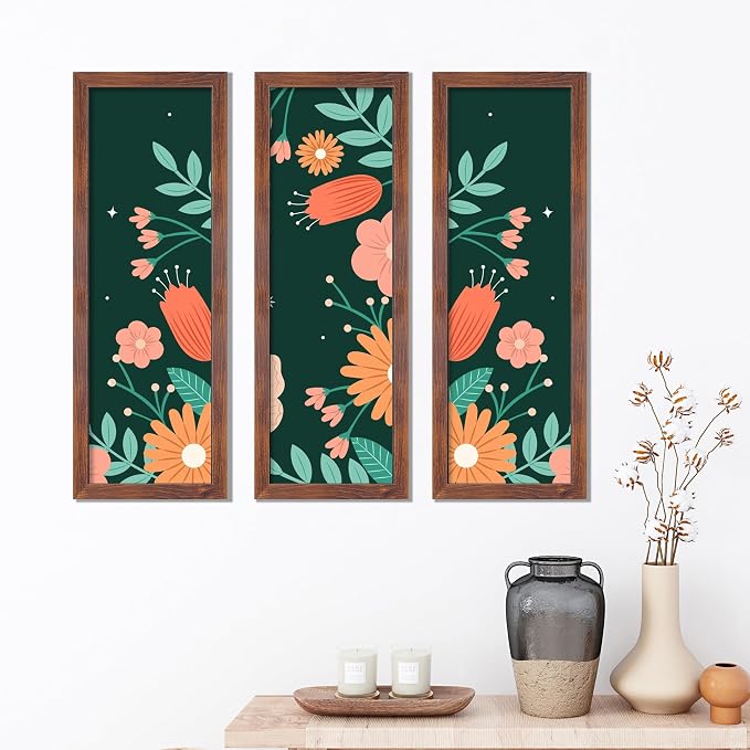 LaVie Home 5x15 Picture Frame Brown Poster Frame, Stable and Sturdy Frame and Polished Plexiglass, Horizontal and Vertical Format of The Walls 1 Pack