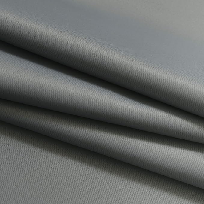 Yakamok Ombre Curtains Grey and Greyish White for Living Room,52Wx84L | Room Darkening Curtains 84,Thermal Insulated Gradient Color Drape,Light Blocking Grommet Window Curtains for Bedroom,2 Panels