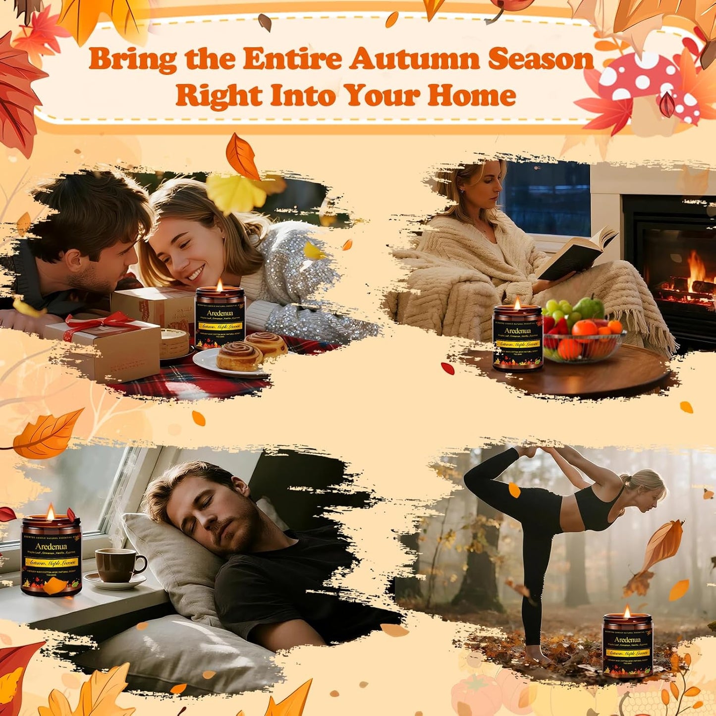 Vanilla Cream Candle – Soy Scented Candle for Home, Relaxation & Stress Relief, Clean Long Lasting Burn, Aromatherapy Candle for Women & Men, Sweet Cozy Vanilla Gift