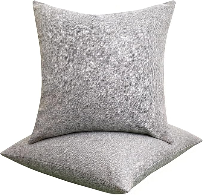 18x18 Pillows,Decorative Pillows for Couch,Living Room Pillow,Grey Throw Pillow,2 Pack.