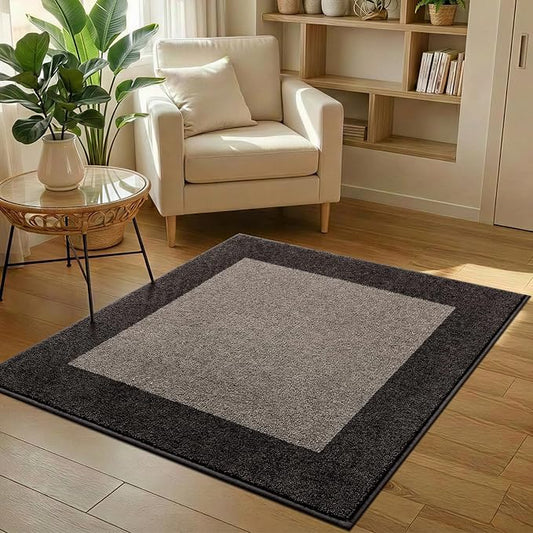 Washable Area Rug 48" x 48", Non Slip Kitchen Rug for Floor, Absorbent Entrance Rug for Dining Room, Bedroom, Living Room (Roll Packing)