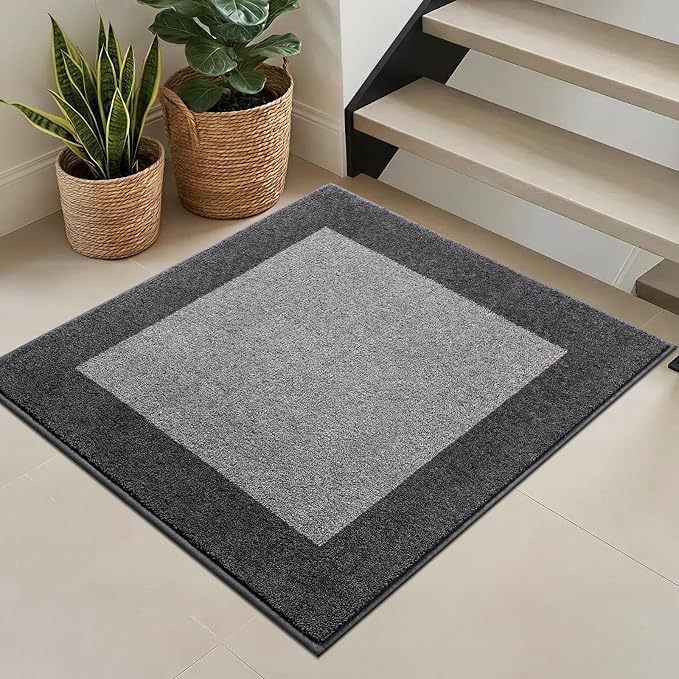 Washable Area Rug 36" x 36", Non Slip Kitchen Rug for Floor, Absorbent Entrance Rug for Dining Room, Bedroom, Living Room (Roll Packing)