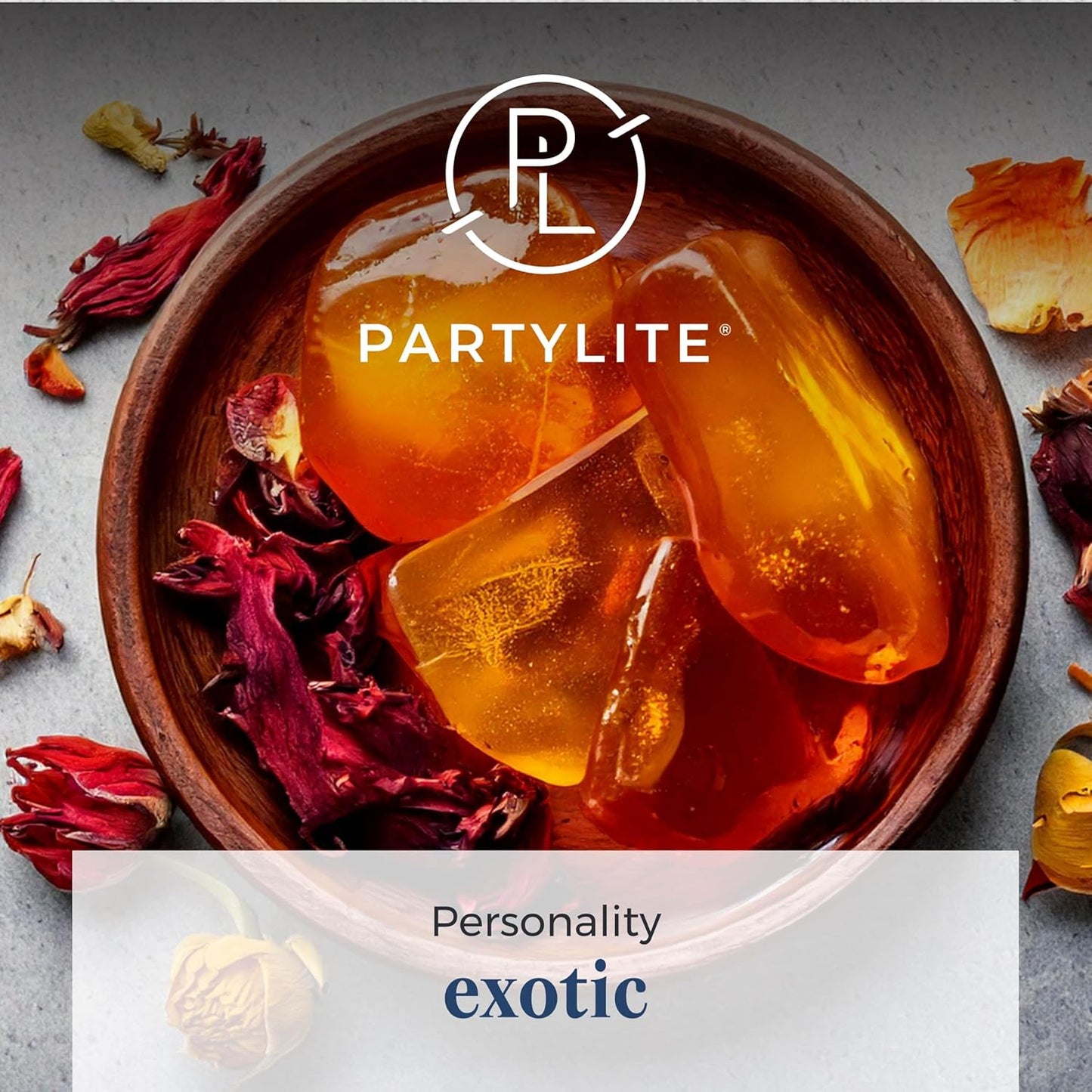 PartyLite 3-Wick Jar Candle, Highly Fragranced Clean Burning Glass Candle, 25-45 Hours Burn Time (Red Hinoki Wood)