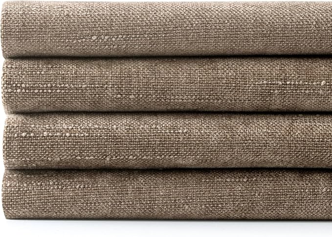 MIULEE Pack of 4 Fall Decorative Throw Pillow Covers 18x18 Inch Chenille Textured Throw Pillows Boho Farmhouse Rustic Cushion Covers Vintage Home Decor for Couch Sofa Bed Living Room，Taupe