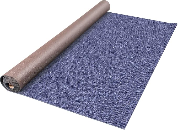 Happybuy 6 ft x 13 ft Deep Blue Marine Carpet for Boats Waterproof - 0.18" Thick Indoor Outdoor Rug Carpet Roll for Home Patio Porch Deck