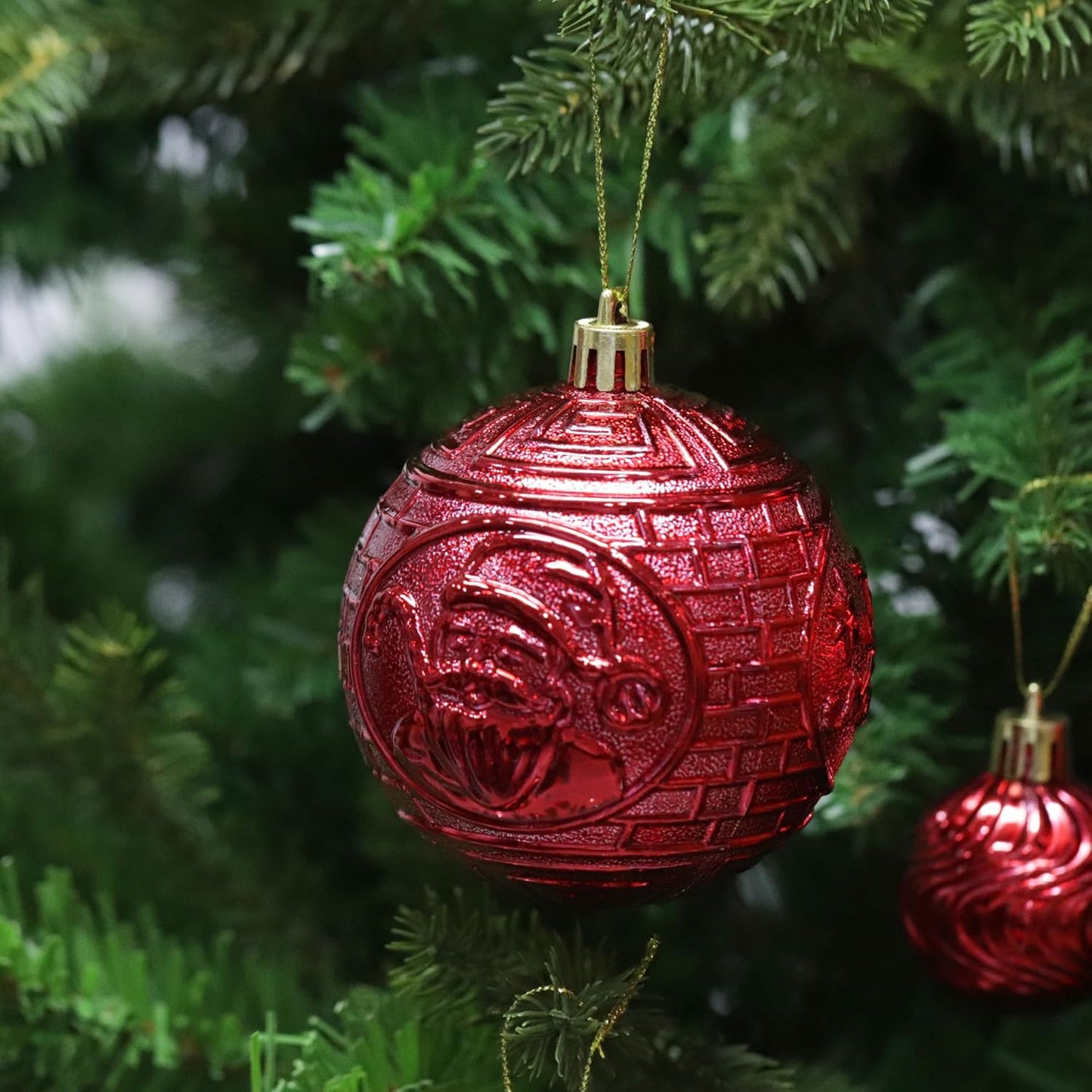 Christmas Ornaments Set with 60pcs Shatterproof Christmas Tree Decorations Multi-Size Christmas Ball Ornaments with 7 Styles Red