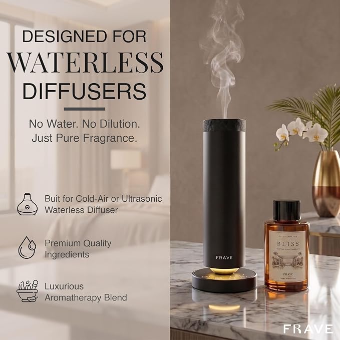 Bliss Hotel Diffuser Oil 100ml, 3.38 oz Aroma Oil, Scent Inspired by The World’s Most Iconic Luxury Hotels, Aromatherapy Refill Fragrance for Waterless Cold Air Diffusers, Home, Office, Hotel