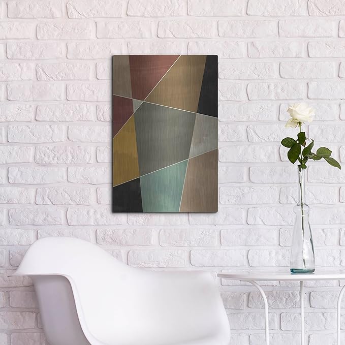 'Abstract Geometric 7' by Gary Williams, Metal Wall Art, 16"x24"