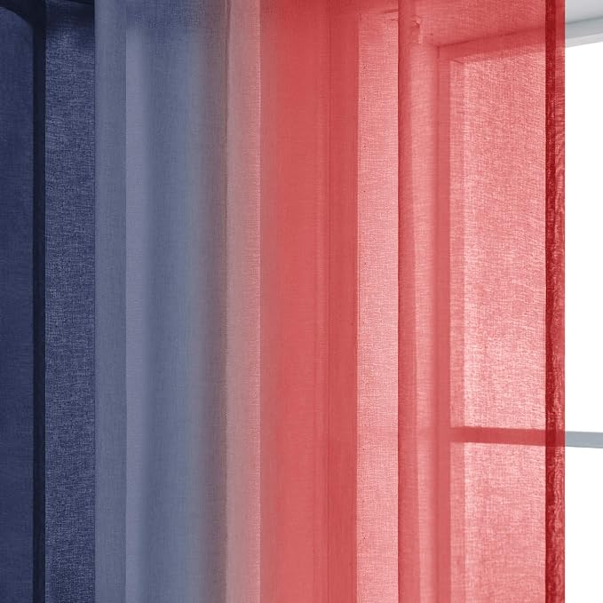 KOUFALL Boys Curtains for Bedroom,Red and Blue Spider Curtains for Kids Room