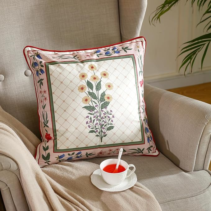 ISAENNE Designer Velvet Throw Pillow Cover,18"x18" Set of 2-Bertina B | Pillow Cover,Concealed Zipper Design,Dragonfly Pattern,Sofas,Bedroom,Living Room,Lounge Chairs,All Season Home Decor