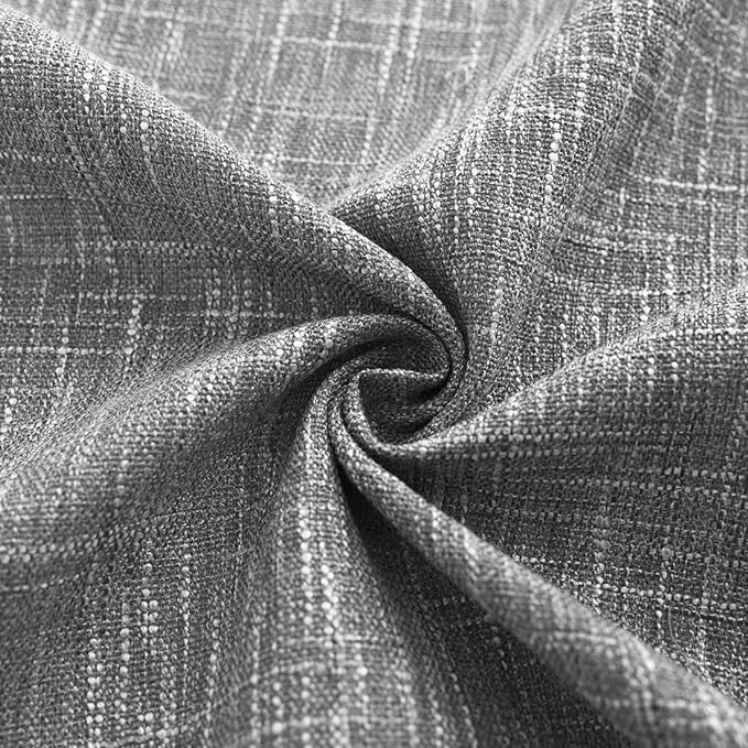 Ombre Light Filtering Door Curtain 100" Extra Wide Gradient Print on Rayon Blend Fabric Window Treatment for Sliding Patio Door with 14 Grommets, Cream White to Light Gray, 100" x 95", 1 Panel