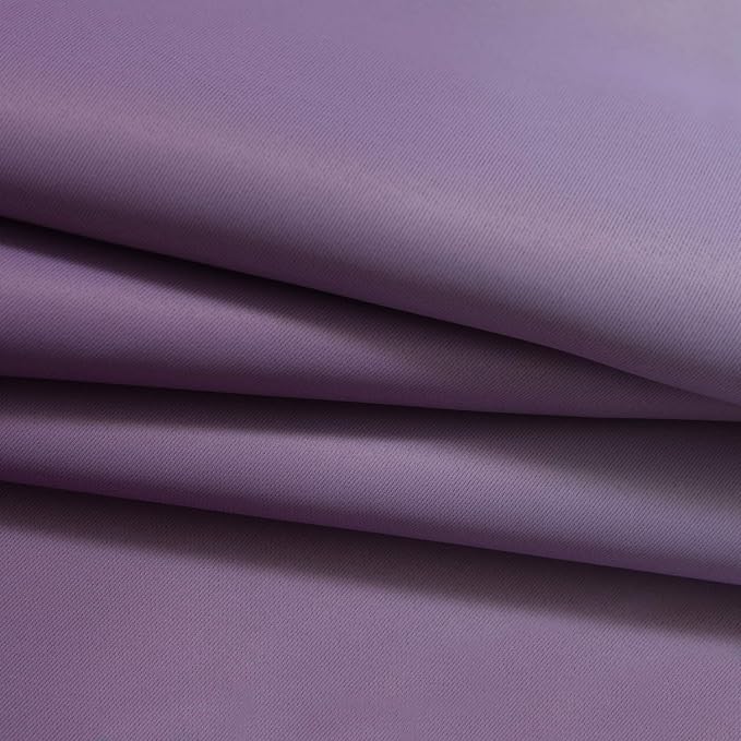 Yakamok Ombre Curtains Purple and Greyish White for Living Room,62Wx84L | Room Darkening Curtains 84,Thermal Insulated Gradient Color Drape,Light Blocking Grommet Window Curtains for Bedroom,2 Panels