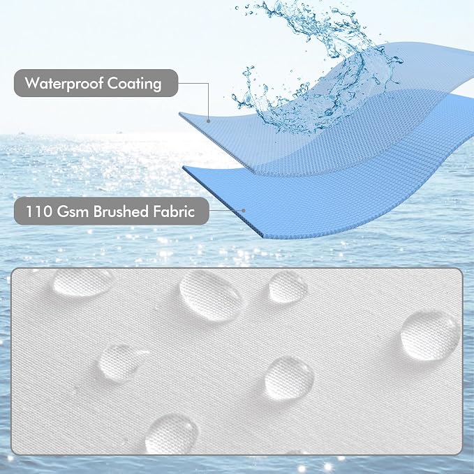 MIULEE 12x20 Outdoor Pillows, Pack of 4 Water Resistant Waterproof Pillow Inserts Decorative Stuffer for Sofa Couch Patio and Garden
