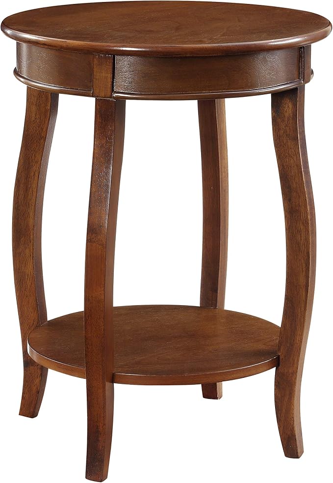 Powell Furniture Powell Hazelnut Round Shelf Table,, 18"L x 18"W x 24"H