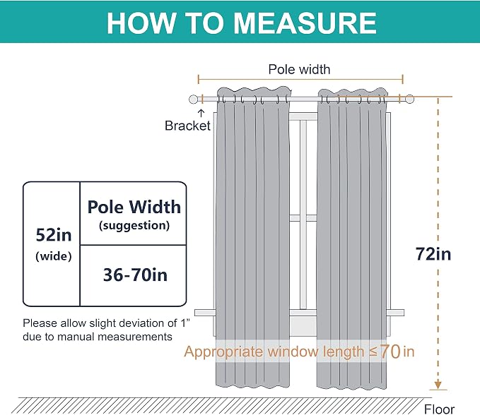 NICETOWN 100% Blackout Window Curtain Panels, Full Light Blocking Drapes with Black Liner for Nursery, 72 inch Drop Thermal Insulated Draperies (White, 2 Pieces, 52-inch Wide Per Panel)