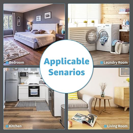 Art3d Peel and Stick Vinyl Floor Tiles 10-Pack 12 x 12 inch, Self Adhesive Waterproof Flooring Wood Planks for Kitchen, Dining Room, Bedrooms, Cover 10 Sq. Ft, Taupe Ash