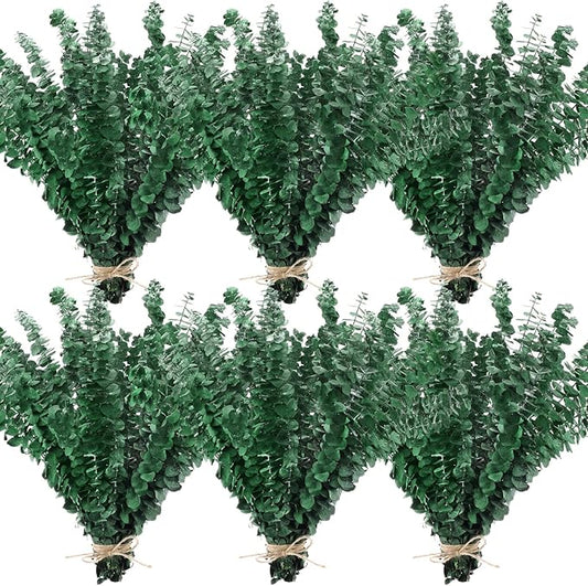 Knitgrip 80 Pcs Large Dried Eucalyptus Stems 17inch Natural Real Fresh Eucalyptus Branches for Shower Hanging Fresh Plant Greenery Leaves for Wedding Bathroom Vase Filler DIY Garland Decor