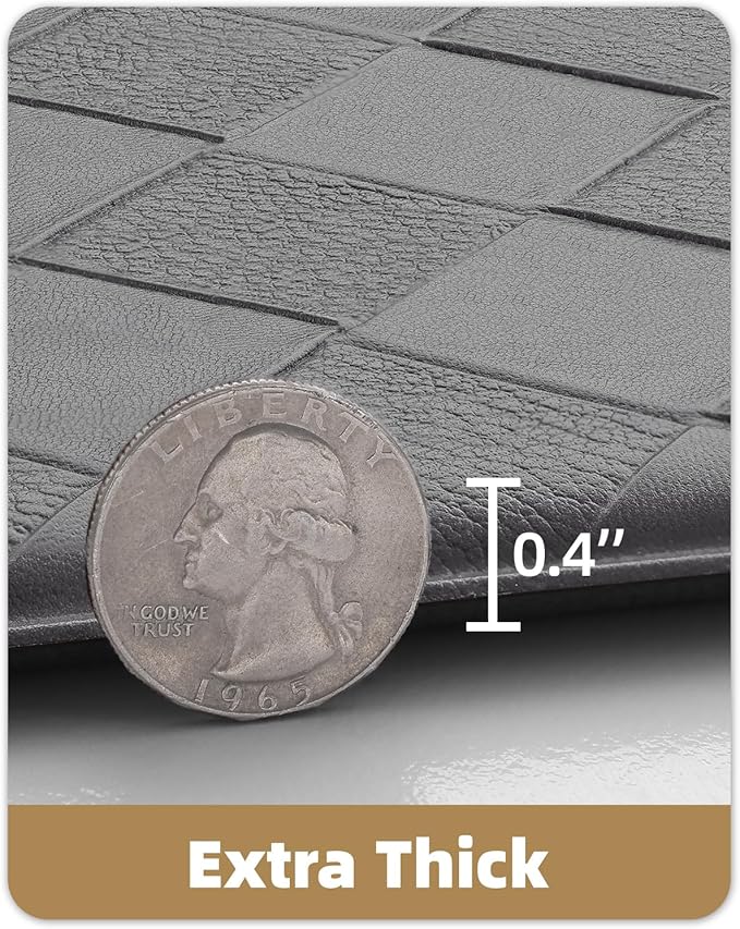 Color&Geometry Anti Fatigue Cushioned Kitchen Floor Mats,17"X71",Long Runner Rug Non Slip Waterproof,Memory Foam Padded Standing Mat for Front Sink,Grey