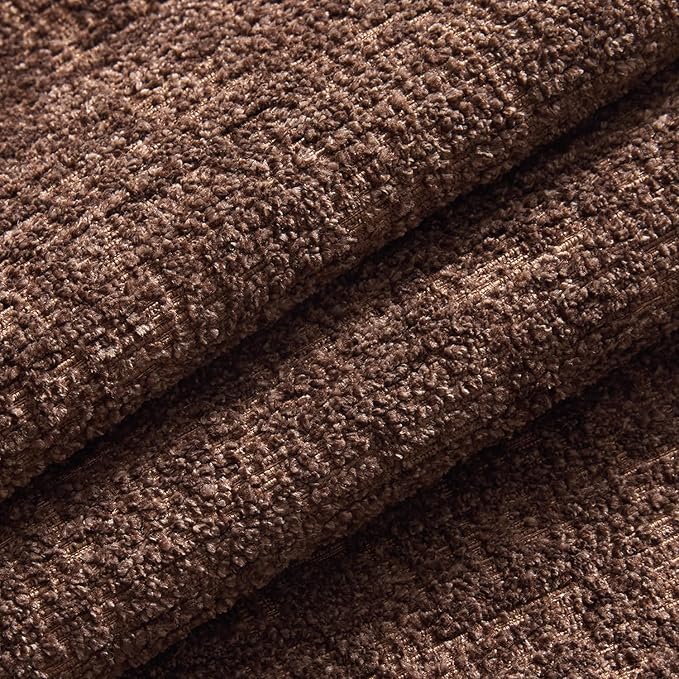 MIULEE Decorative Throw Pillow Covers 24x24 Pack of 2 Beaver Fur Couch Pillow Covers Soft Cozy Textured Chenille Pillowcases for Home Decor Sofa Living Room Cushion Bedroom