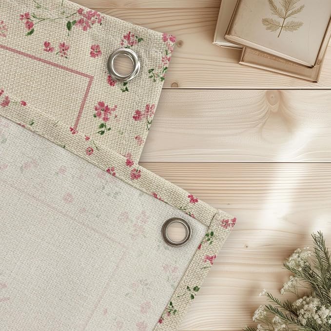 Wildflower Nursery Decor, Girls Room Decor - In a Field Full of Roses She Is a Wildflower Pink Linen Banner Flag for Little Girl Baby Girl - Pink Wildflower