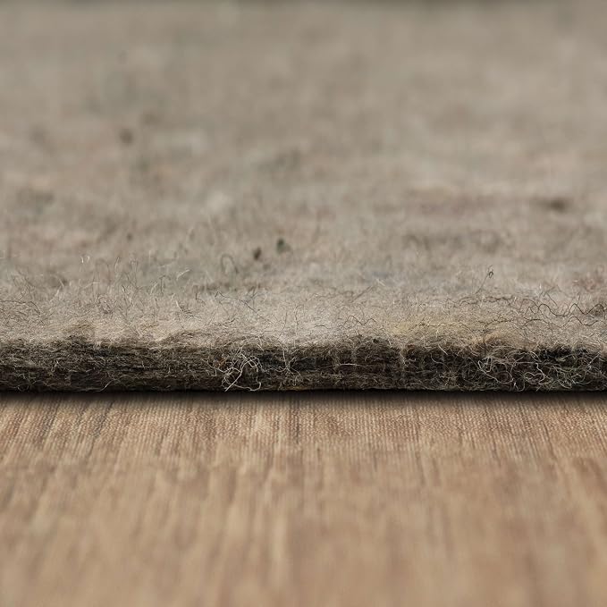 Mohawk Home Felt Rug Pad 7' 6" x 10' - 3/8 Inch Thick Cushion for Area Rugs, Protective Underlay for Hardwood Floors, Comfort and Insulation – Felt Only Pad