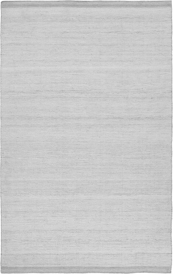 Fab Habitat Machine Washable Area Rug - Hand Woven, Stain Resistant, Reversible - Premium Recycled Polyester Yarn - Solid - Bedroom, Living/Dining Room - Kingscote - Gray - 5 x 8 ft