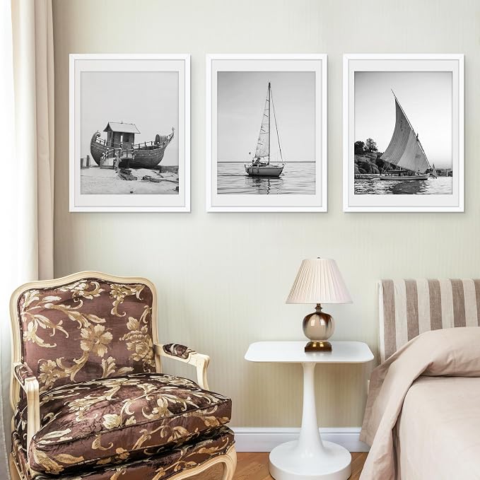 Picrit 18x24 Picture Frame 3 Pack, White Poster Frame, Display Poster 16 x 20 with Mat or 18 x 24 without Mat for Horizontal or Vertical Wall Mounting