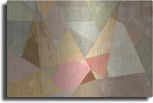 'Geometric Abstract' by Silvia Vassileva, Metal Wall Art, 24" x 16"