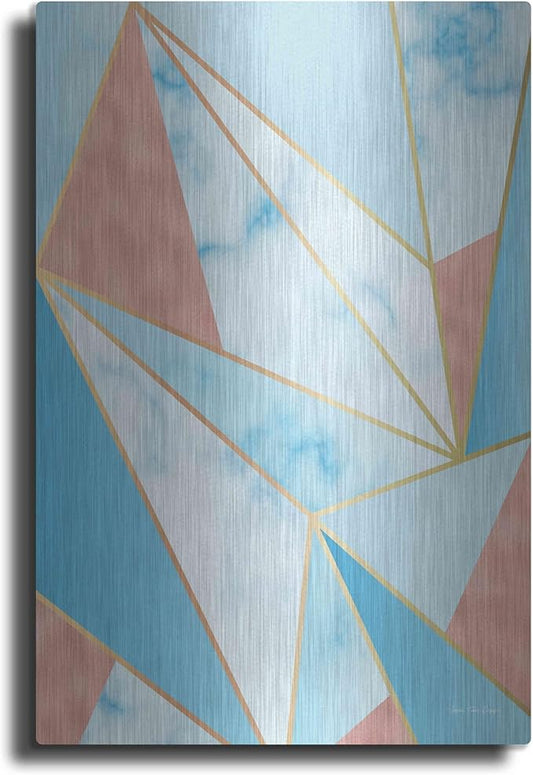 'Geometric Sky' by Seven Trees Design, Metal Wall Art, 16"x24"