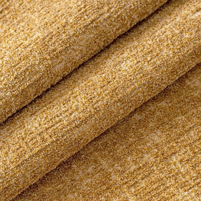 MIULEE Decorative Throw Pillow Covers 18x18 Pack of 2 Mustard Yellow Couch Pillow Covers Soft Cozy Textured Chenille Pillowcases for Home Decor Sofa Living Room Cushion Bedroom